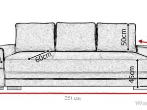 miniaturka Sofa Dwuosobowa Rozkładana MANAUS A