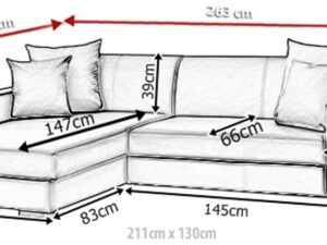 miniaturka Rozkładany Narożnik Z Funkcją Spania DURBAN