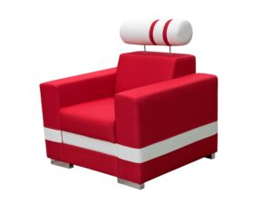 miniaturka Czerwony Fotel Tapicerowany ULUNDI