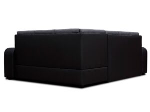 miniaturka Czarny Narożnik Z Pufą TEMBISA