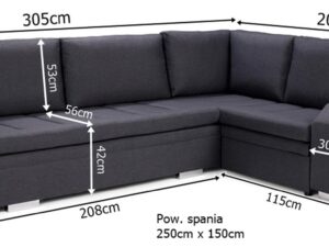 miniaturka Narożnik Z Pufą I Schowkiem KROONSTAD