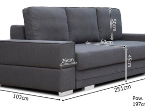 miniaturka Sofa Dwuosobowa Z Funkcją Spania NATAL