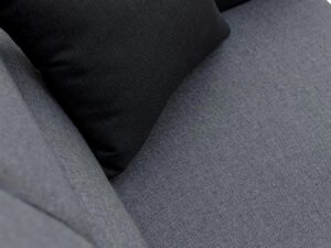 miniaturka Czarny Narożnik Z Pufą TEMBISA