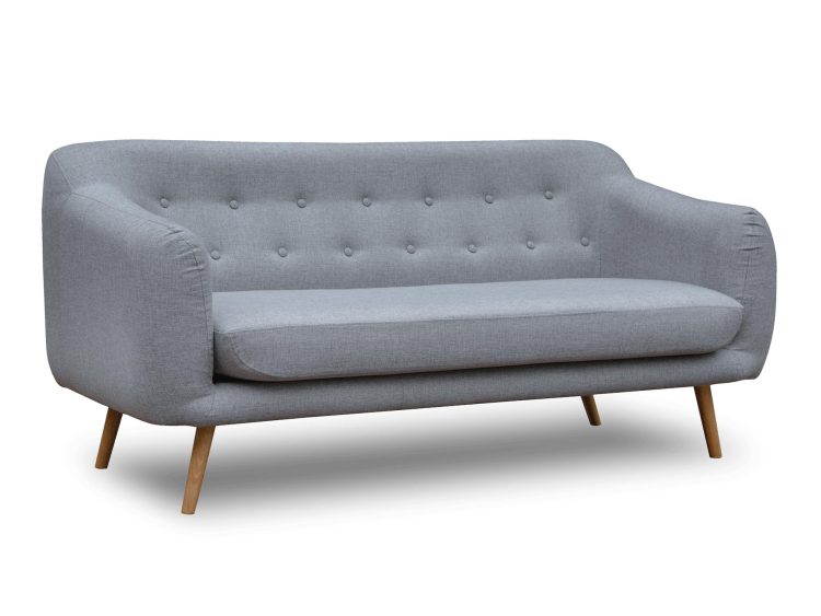 Skandynawska Sofa Na Nóżkach IBIRITE białe tło