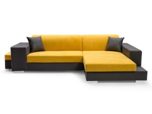 miniaturka Nowoczesny Narożnik Z Pufą DELMAS