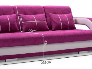 miniaturka Rozkładana Kanapa Z Pufą SOBRA + PUFA