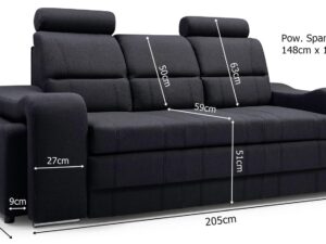 miniaturka Nowoczesna Sofa Do Salonu z Pufami AKIRUNO
