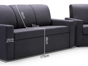 miniaturka Sofa Rozkładana Do Przodu SUZANO III Osobowa