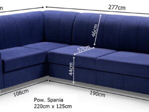 miniaturka Narożnik Do Salonu Z Funkcją Spania PANGOLA+ PUFA