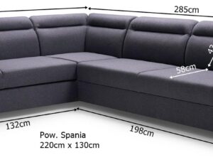 miniaturka Narożnik 285×220 Cm Na Nóżkach LUSAKA