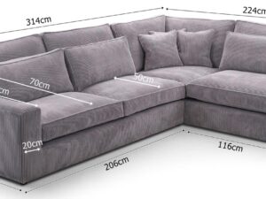 miniaturka Duży Narożnik Do Salonu NEWCASTLE