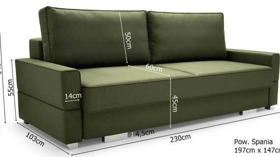 Sofa Rozkładana Dwuosobowa LONDRINA - obrazek 8