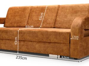 miniaturka Sofa Rozkładana Z Pojemnikiem RESENDE