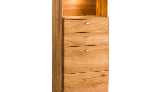 Regał Drewniany Niski Słupek Praga