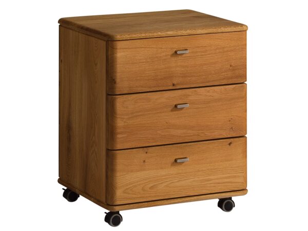 szafka z kółkami drewniana do biura