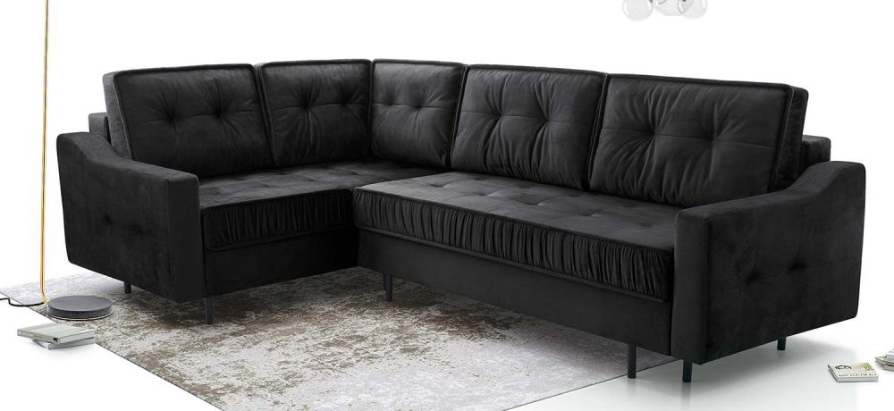 Czarna kanapa do salonu