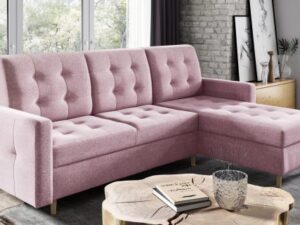 miniaturka Pikowany Narożnik z funkcją spania RETO