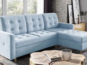 miniaturka Pikowany Narożnik z funkcją spania RETO