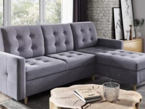 miniaturka Pikowany Narożnik z funkcją spania RETO