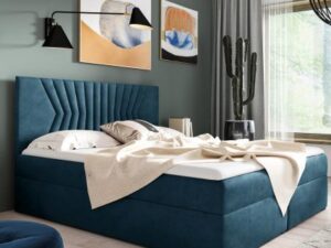 Tapicerowane Łóżko Kontynentalne LEA 2