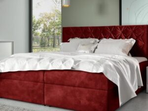 miniaturka Duże Łóżko Tapicerowane do Sypialni LEA 7