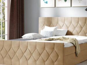 miniaturka Pikowane Duże Łóżko do Sypialni SARA LUX