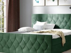 Pikowane Duże Łóżko do Sypialni SARA LUX