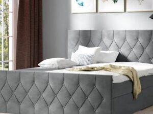 miniaturka Pikowane Duże Łóżko do Sypialni SARA LUX