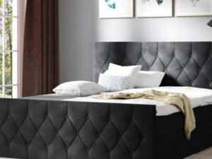 miniaturka Pikowane Duże Łóżko do Sypialni SARA LUX