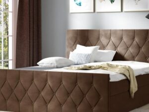 miniaturka Pikowane Duże Łóżko do Sypialni SARA LUX