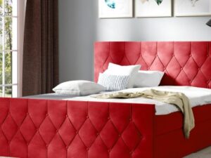 miniaturka Pikowane Duże Łóżko do Sypialni SARA LUX