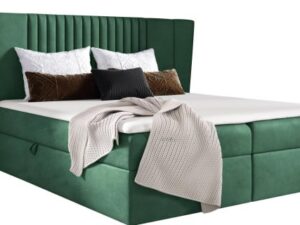 miniaturka Łóżko kontynentalne z wysokim oparciem KARLA