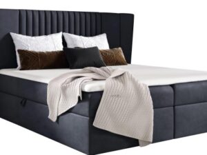 miniaturka Łóżko kontynentalne z wysokim oparciem KARLA