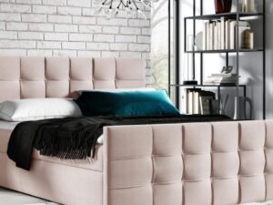 miniaturka Duże łóżko kontynentalne STEEL