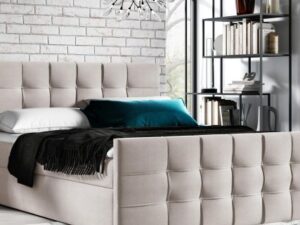 miniaturka Duże łóżko kontynentalne STEEL