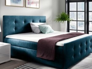 miniaturka Nowoczesne łóżko kontynentalne BLOOM