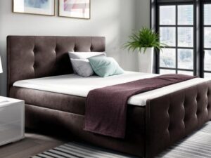 Nowoczesne łóżko kontynentalne BLOOM