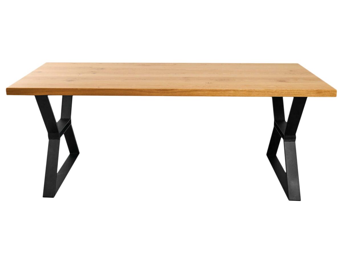 Stół Dębowy do Jadalni w Stylu Loft AREO