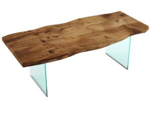 miniaturka Stół Drewniany Duży Szklane Nogi CAMILO