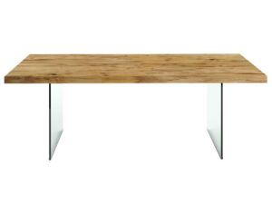 miniaturka Stół Drewniany Duży Szklane Nogi CAMILO