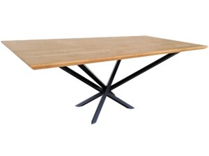 Stół Drewniany z Metalowymi Nogami Pająk ALEX