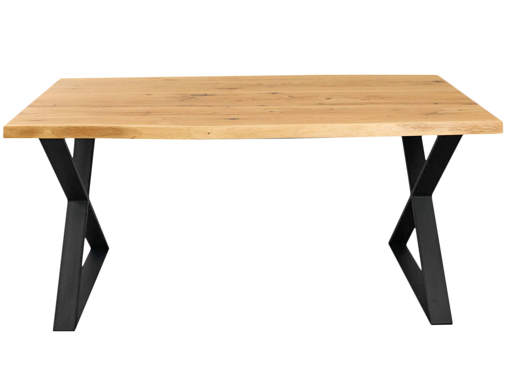 Stół Drewniany z Metalowymi Nogami VIRAGO