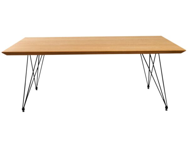 Stół Industrialny Drewniany na Metalowych Nogach RICOS