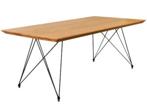 Stół Industrialny Drewniany na Metalowych Nogach RICOS