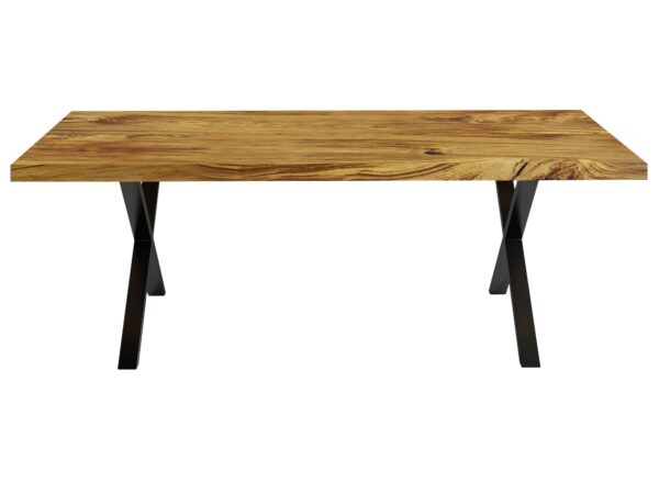 Stół Jadalniany Drewniany na Metalowych Nogach DERVIS