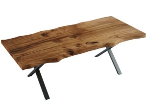 miniaturka Stół Jadalniany Drewniany na Metalowych Nogach DERVIS