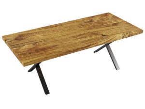 miniaturka Stół Jadalniany Drewniany na Metalowych Nogach DERVIS