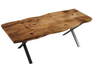 miniaturka Stół Jadalniany Drewniany na Metalowych Nogach DERVIS