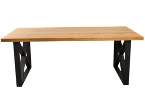 miniaturka Stół z Drewnianym Blatem Industrialny THOMAS