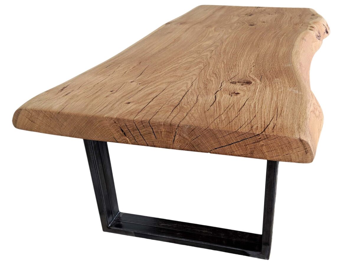 Stolik Kawowy z Drewnianym Blatem MEXICO